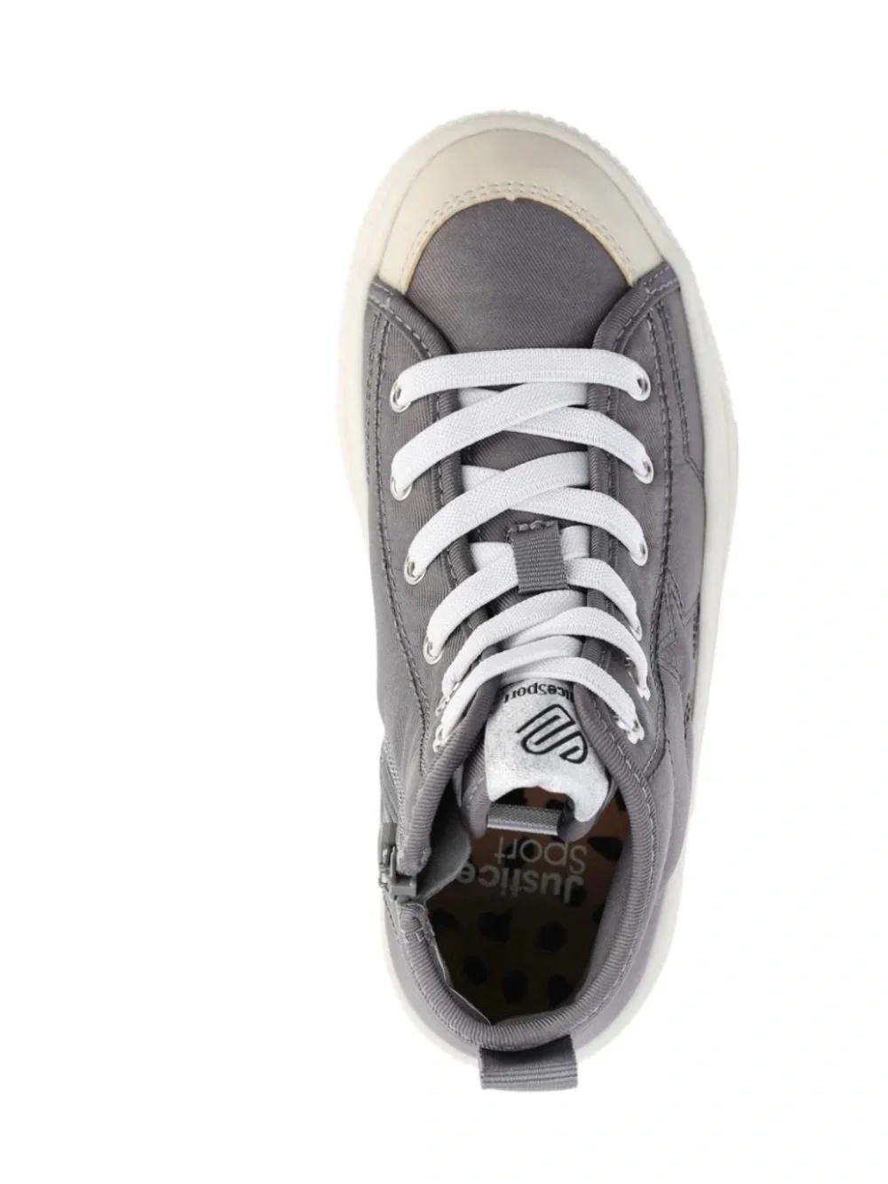 Girls justice high top sneakers
